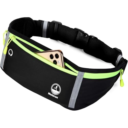 Running Belt Slim Fanny Pack Jogging Pouch Phone Holder Waist Pack - Black - color: Black