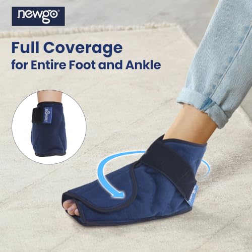 NEWGO Bundle of Foot Ice Pack and Formfitting Sock Achilles Tendon