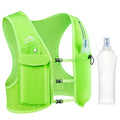 Zelvot Running Vest for Women Men, Touchscreen Phone Pocket - color: Neon Green, size: Medium-Large