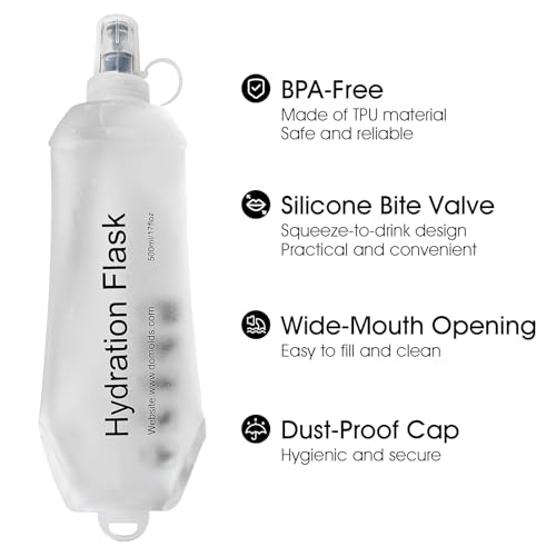 GUYI GYGYL Soft Flask Collapsible Water Bottle for Sports, 250ml White 2pcs - color: 2Pcs 250ml White