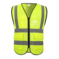 High Visibility Safety Vest with Pockets and Zipper, 1 Pack 5 Pack - color: Yellow-green, size: XX-Large