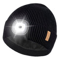 Etsfmoa Beanie with The Light,Fleece Lined Beanie Warm Hat,Gifts for Men - color: Black