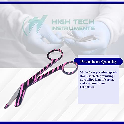 Set of 6 Bandage Scissors 5.5" Long, Nurse Vet Tech Gift - Made of Stainless Steel with Colorful Patterns, First Aid, Used For Cutting Gauze, Tape, Clothing Bandages, Vet Wrap Adhesive Removal - style: Set 6