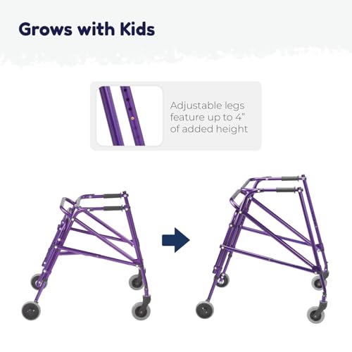 Inspired by Drive KA1200-2GWP Nimbo Posterior Walker, Wizard Purple, XS - color: Wizard Purple, size: X-Small (Pack of 1)