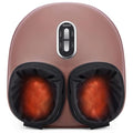 Nekteck Shiatsu Foot Massager with Heat & Air Compression Deep Kneading - color: Brown, size: Large