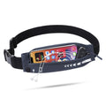 USHAKE Slim Running Belt Women Men, Bounce Free Fanny Pack Phone Holder - color: Dark Grey
