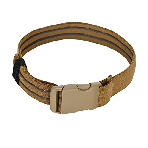 Tactical Leg Strap,Secure Non-Slip Elastic Thigh Strap with Quick-Release Buckle for Drop Leg Holster Platforms and Thigh Rig - color: Tan