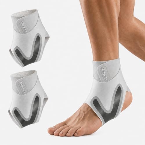 2 Pack Lightweight Adjustable Ankle Brace for Women and Men, 1 Pair Sports - color: Large-Gray