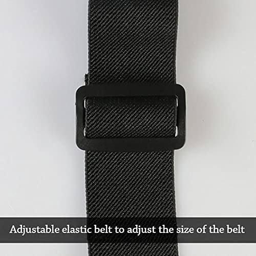 Running Belt, Hydration Waist Pack with Water Bottle Holder and Headphone Port for Men Women Waist Pouch Fanny Bag Reflective (Black)