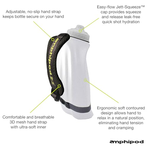 Amphipod Get Fit Kit Run Set, 12oz Handheld & MicroStretch Belt - OS - color: Charcoal