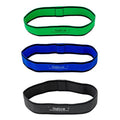 CanDo Fabric Loop Plus, Resistance Exerciser Loops, Set of 3 - size: 12", style: Medium to X-Heavy Strength