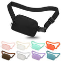 Fanny Pack Crossbody Bag for Women and Men, Belt Bag Black - color: black