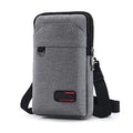 Travel Cell Phone Pouch Belt Pouch, Phone Holster Crossbody Bag with Shoulder Strap for iPhone Case Holder for Hand with Neck Lanyard Smartphone Walking Passport Wallet (Light Grey B) - color: Light Grey B