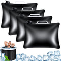 4 Pack Large Refillable Ice Bath Bags for Cold Plunge Tubs, 24 L