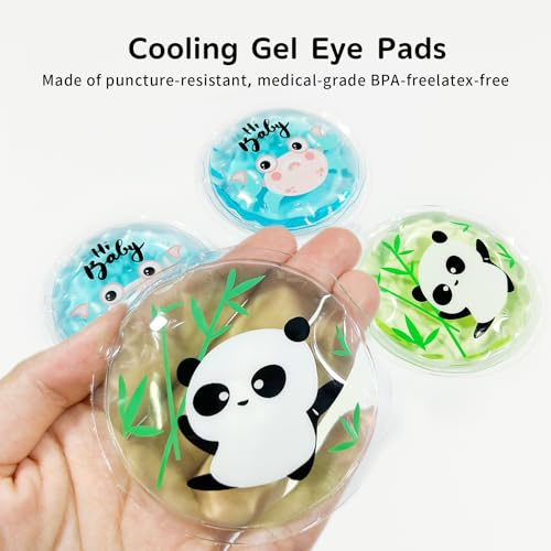 Hot and Cold Eye Pads, Reusable Eye Patches - color: Crabs+pandas