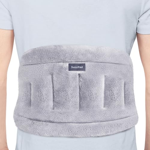 SuzziPad Microwave Heating Pad for Back & Lumbar Discomfort, Grey - color: Gray