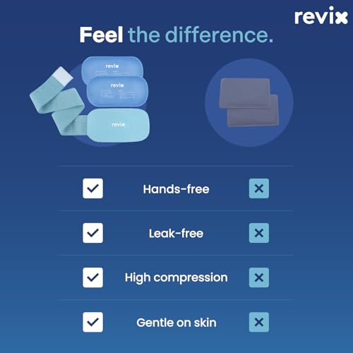 REVIX Ice Packs for Injuries Reusable, 4 Packs Hot and Cold Pack Flexible - color: Blue, size: Medium 10 x 5 Inch (Pack of 2)
