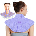 REVIX Microwavable Heating Pad for Neck & Shoulders, Moist Heat Wrap - color: Purple