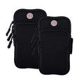 2Pack Phone Armband for Running,Cell Phone Holder Arm Band for iPhone 17 16 16e 15 14 13 12 11 Pro Max Xs Max Xr X 8 7 Plus Mini/Galaxy S26 S25 S24 Note,Waterproof iPhone Armband,Black Sleeve - color: 1-Black