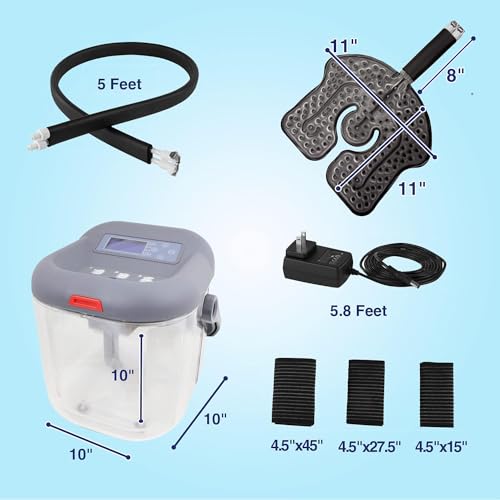 Cold Therapy Machine - Ice Circulation System with Large Adjustable Universal Pad for Knee, Shoulder, Ankle, Neck Pain and Recovery After Surgery - OEM Refurbished