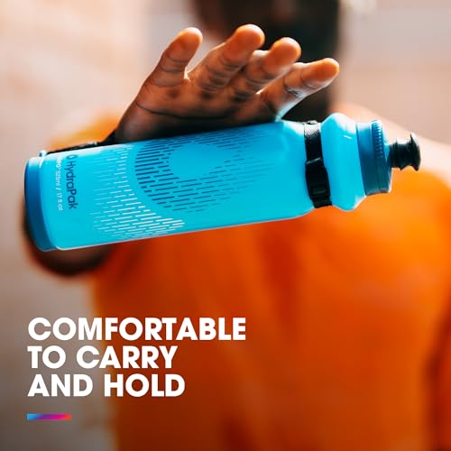 HydraPak Tempo Pro Handheld Running Squeeze Bottle (400ml, Blue) - color: Blue, style: 400ml