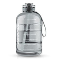 GEMFUL 3L Water Bottle with Measurements & Straw 100oz Leakproof Jug (Grey) - color: Grey, size: 3 L