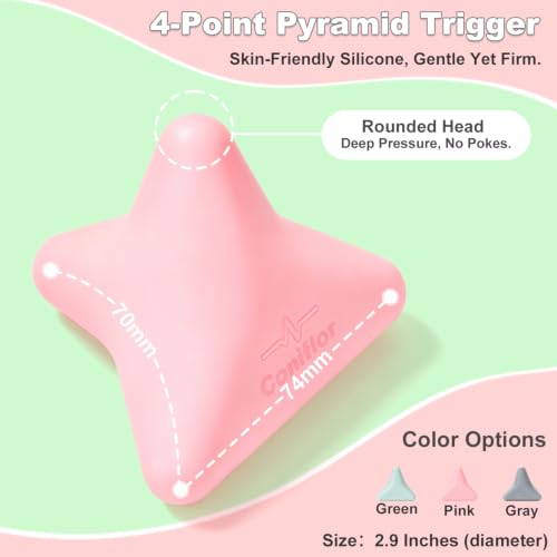 Manual Trigger Point Massager Ball–Deep Tissue Massage Tool - color: Blush Pink