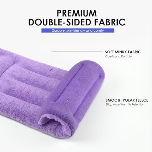 Microwave Heating Pad for Pain Relief, 8 x 18 Purple - color: Heat Pad04 -Purple