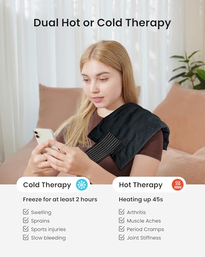 Koonie 2 Extra Large Ice Pack for Back Pain Relief with Extension Strap, Cold and Hot Packs for Injuries, Reusable Lower Back Ice Pack Wrap for Lumbar Surgery, Sciatica, Herniated Disc, Coccyx Pain - size: Extra Large