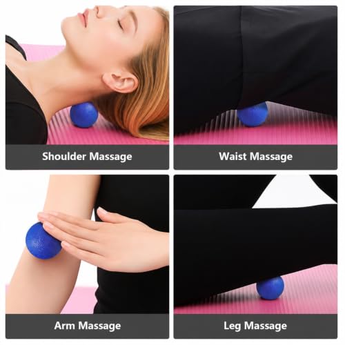 GOGO Lacrosse Massage Ball, Firm TPE for Trigger Point Myofascial Release - color: Green