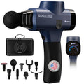 Lifepro SonicPro Massage Gun Percussion Muscle Massager with Heat, 9 Heads - color: Blue, size: Pro