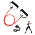 Resistance Bands with Handles, Exercise Bands - Perfect Stretch Rope for Home Workouts, Ideal for Fitness Enthusiasts & Home Gym - color: Red(20lb)