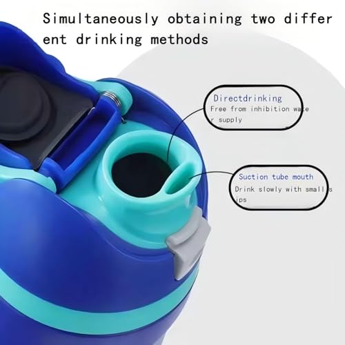 replacement cap compatible with blue Owala Freesip water bottle - color: blue