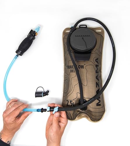 Mazama QuikStream Multi-Function Hydration Pump Kit – Pressurized Water System for Sharing, Cleaning & Cooling. Rinse Gear, Dishes, Pets, Sand & More. Fits Most Reservoirs. Squirt or Spray on Demand!