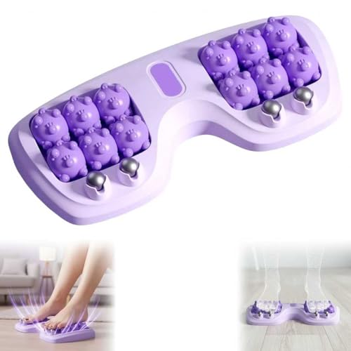 2026 New Portable Double Foot Massage Roller, Plantar Fasciitis Relief, Dual Foot Acupressure Therapy for Stress Relief and Improved Circulation, Reflexology Tool for Home & Office Use