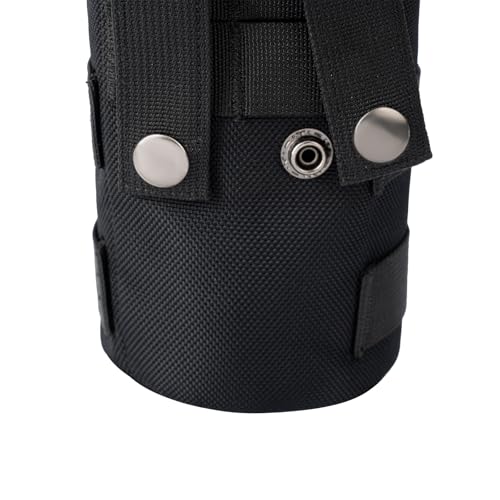 MOLLE Water Bottle Holder Tactical Nylon Bottle Pouches Hydration Carrier for Belt/Backpack/Vest/Bike Sports Outdoor Hiking Camping Hunting Fishing - color: Black