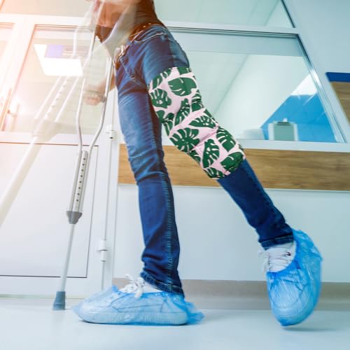 HurtSkurt® Premium Ice Therapy Sleeve – Island Palm Large – Stretch-Fit Wearable Cold Compression Wrap for Knee, Leg, Elbow & Ankle Recovery, Durable, Machine Washable, Stays Cold Longer - color: Island Palm, size: Large