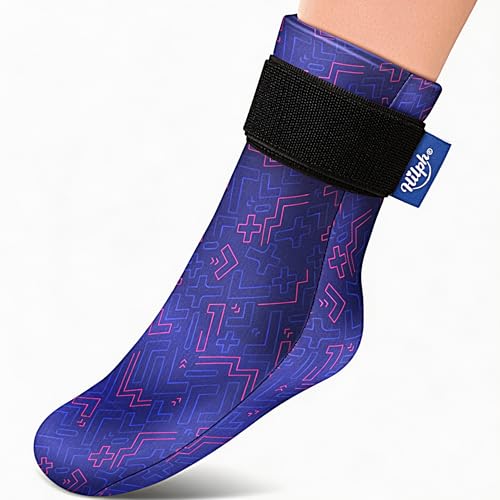 Hilph Ice Pack Sock for Full Foot Pain Relief, Hot Cold Therapy Sock - style: Blue