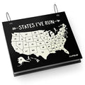 Gone For a Run BibFOLIO Race Bib Album - States I've Run - 9.5x8 - color: States I've Run