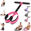Multifunction Pedal Resistance Band with Handle,Tube/Petal/Foot/Full Body Resistance Bands with Handles,Multifunctional Foot Pedal Resistance Band,Leg Raise Straps. - color: Pink 55lbs