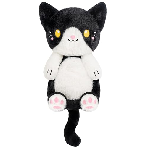 Tuxedo Cat Microwavable 1.5 lbs Unscented Heating Pad for Women and Kids- Cute Soft Cozy Pillow Plush Heatable Warm Stuffed Animals - Kawaii Hot and Cold Plushie - Tuxedo Cat Gifts for Girls and Women - color: Tuxedo Cat