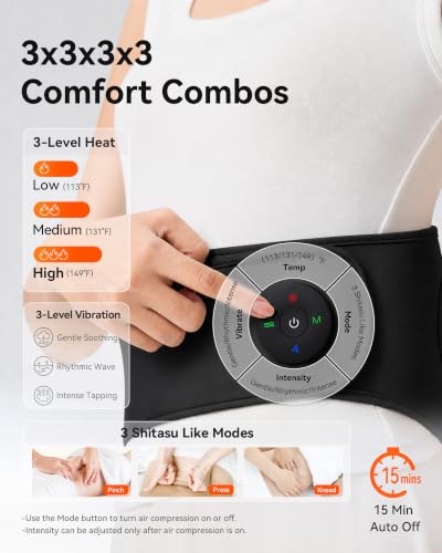 IKEEPFIT Back Massager for Pain Relief Deep Tissue, FSA Eligible HSA - color: Black