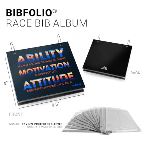 Gone For a Run BibFOLIO Race Bib Album - Run Strong - 9.5x8 - color: Run Strong