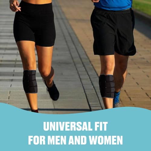Calf Brace | Premium Compression Sleeve for Men & Women | Provides Pain Relief & Support | For Shin Splints, Lower Leg Pain, Torn Calf Muscle | Black Neoprene Adjustable Support Wrap for Runners