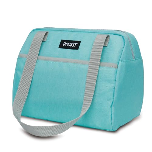 PackIt Freezable Hampton Lunch Bag, Soft Mint - color: Soft Mint
