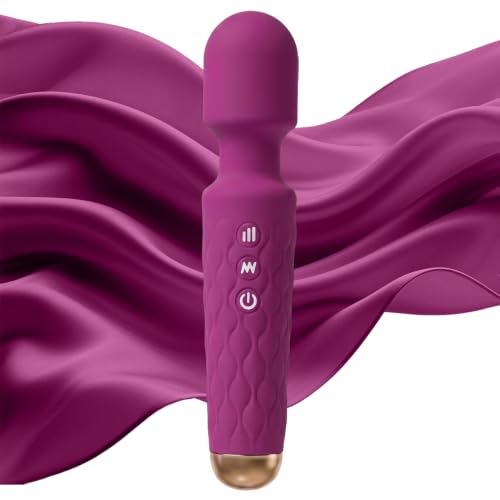 Personal Massager - 4H Max Runtime & Ultra-Quiet - Waterproof - 20 Modes 8 Speeds for Deep Tissue Back Massage, Post-Workout Recovery and Neck Muscle Relaxation(Liverpurple) - color: Liverpurple