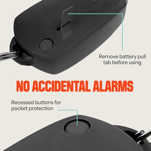 Mace Personal Safety Alarm - Loud 130db Siren, Built in Emergency Whistle, Easy On/Off Push Button Activation, Batteries Included, Personal Alarm for Women & Men - Black - color: Black (Alarm Only)