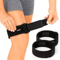 Vive IT Band Strap Iliotibial Band Compression Wrap - Outside of Knee Pain (Black, 2 Pack) - style: 2 Pack