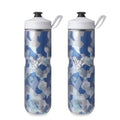 HydraPak Polar Sport Insulated Water Bottle 2-Pack (24oz, Contender Blue) - color: Contender Blue, style: 24oz/700ml (2-Pack)