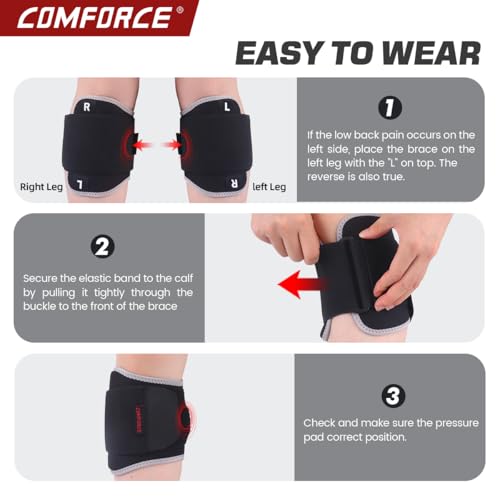 Sciatica Pain Relief Brace, Adjustable Sciatic Nerve Calf Support